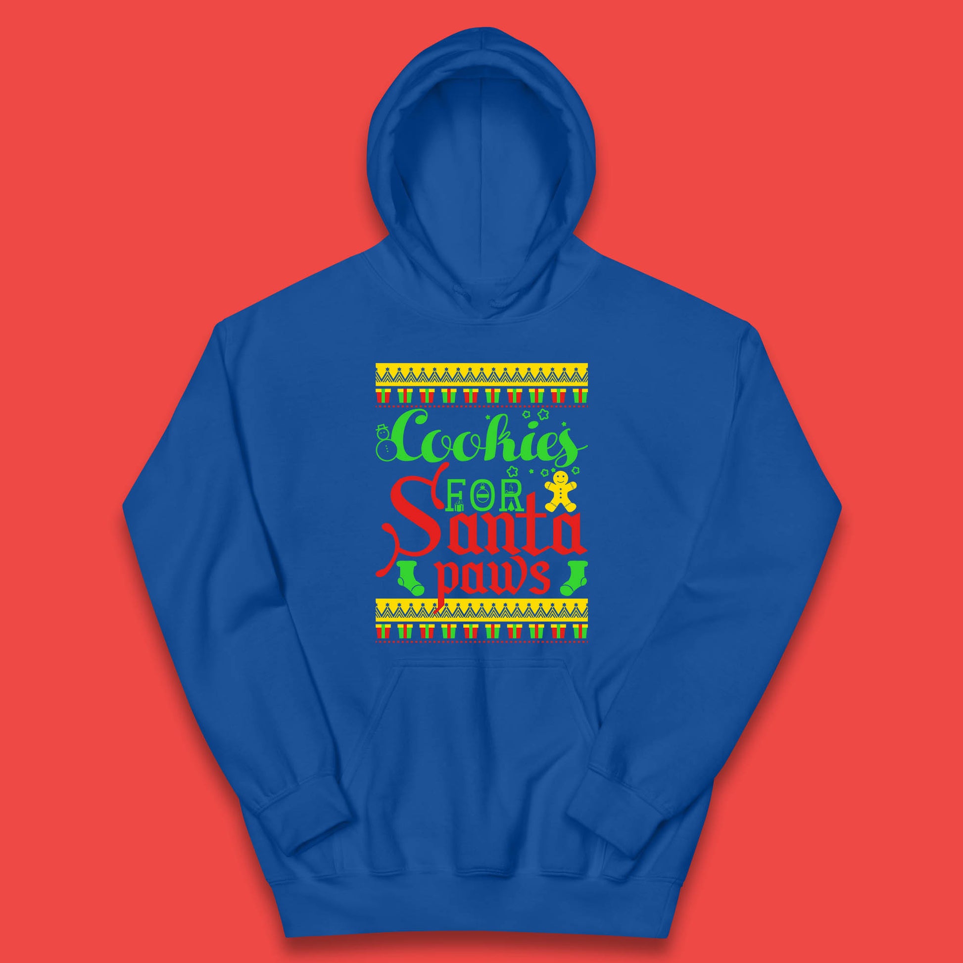 christmas cookies for santa paws hoodie