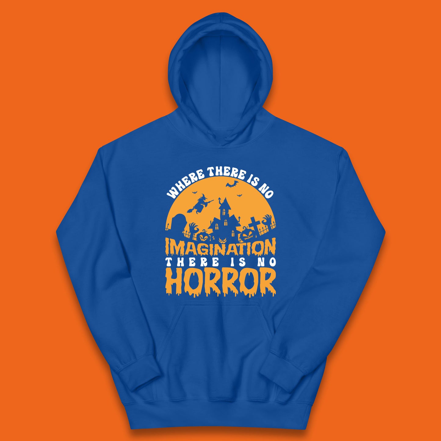 Where There Is No Imagination There Is No Horror Halloween Quote By Sir Arthur Conan Doyle Kids Hoodie