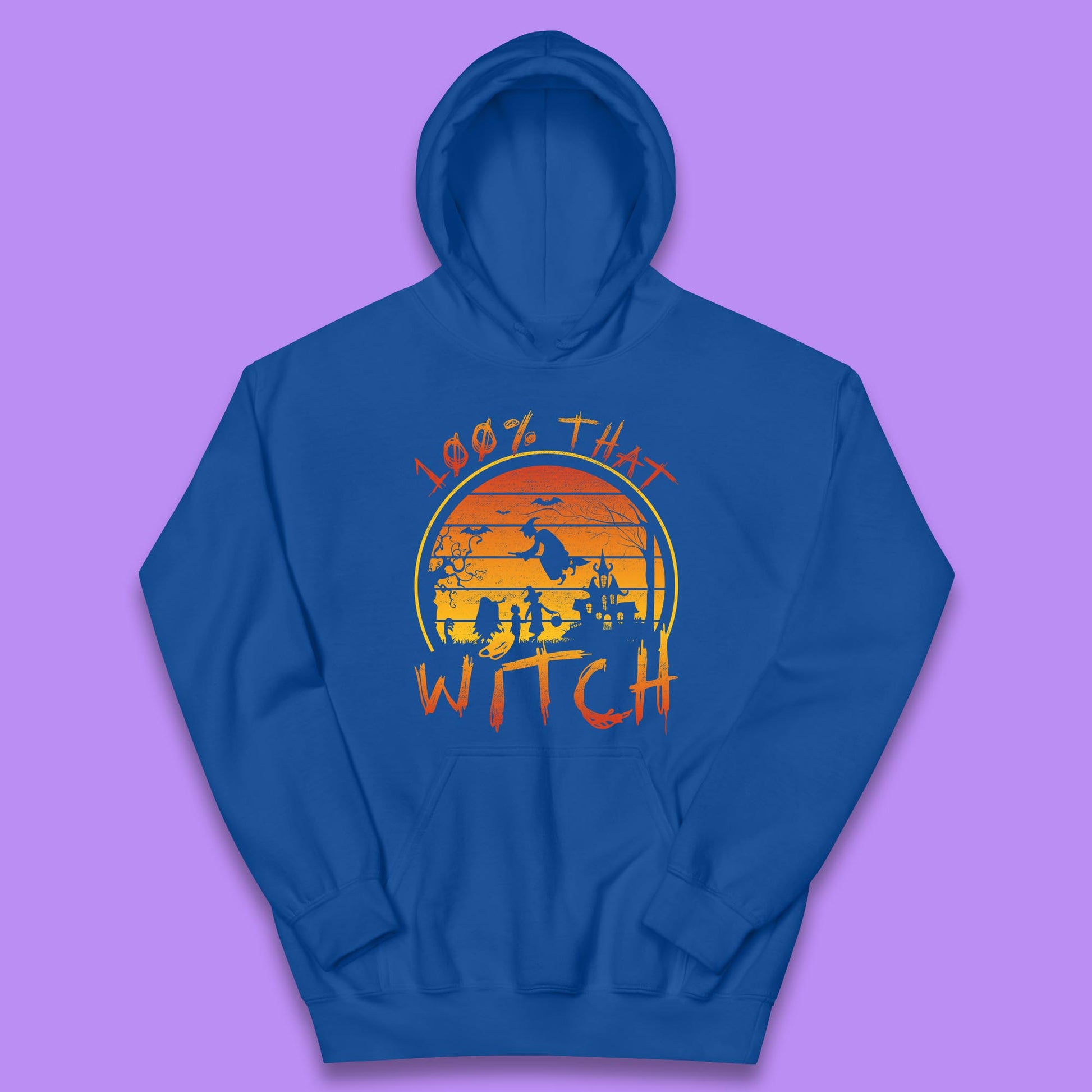 100% That Witch Halloween Kids Hoodie