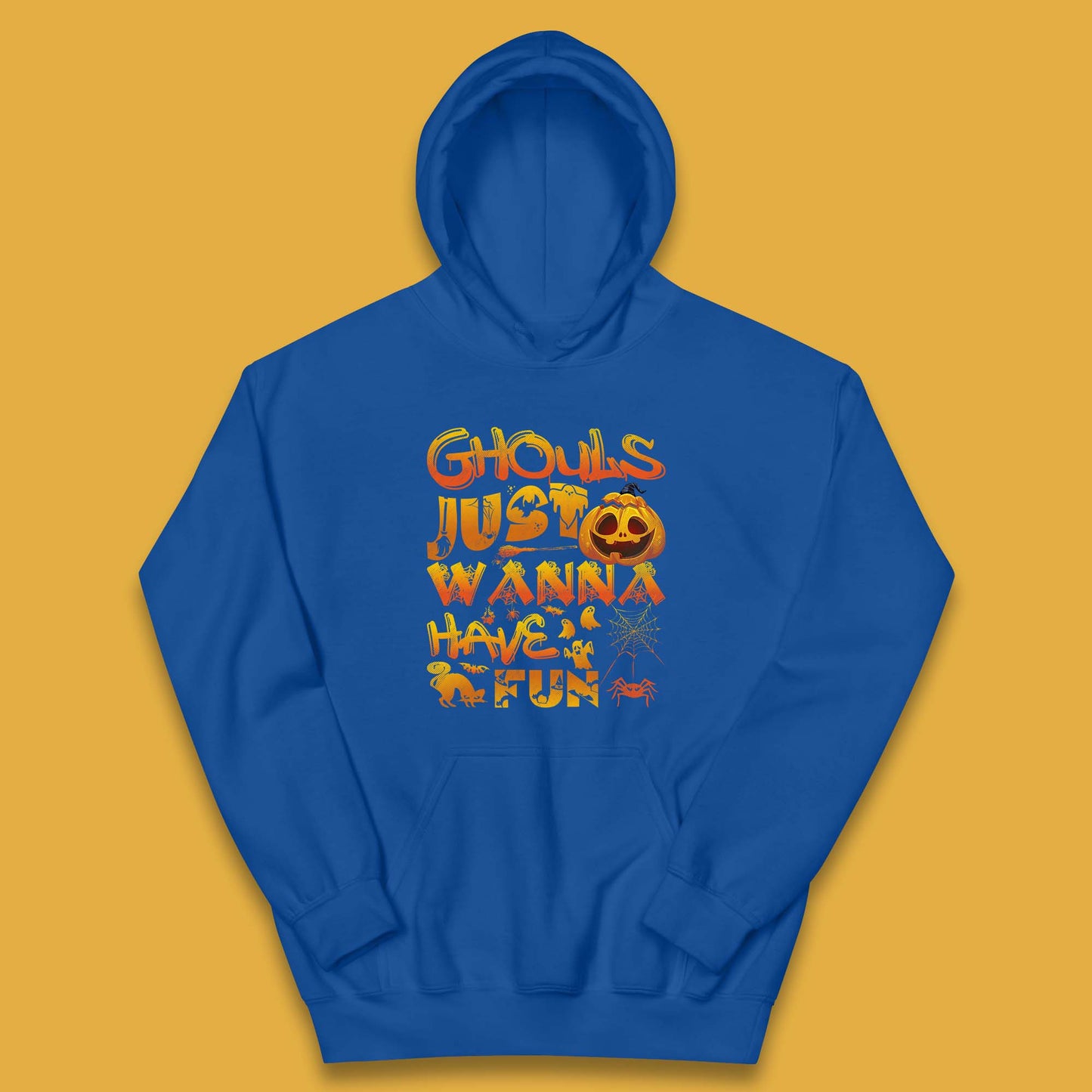 Ghouls Just Wanna Have Fun Halloween Disco Ghost Ghouls Night Out Spooky Season Kids Hoodie
