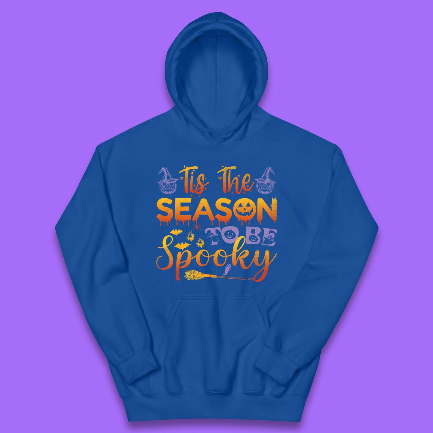 Tis The Season To Be Spooky Halloween Creepy Season Kids Hoodie