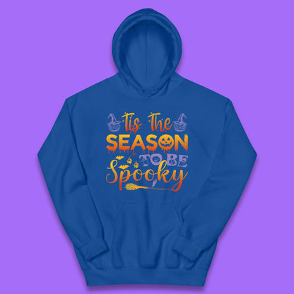 Tis The Season To Be Spooky Halloween Creepy Season Kids Hoodie
