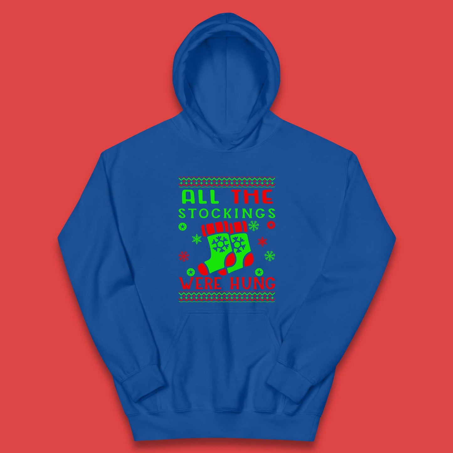christmas socks all the stocking were hung hoodie