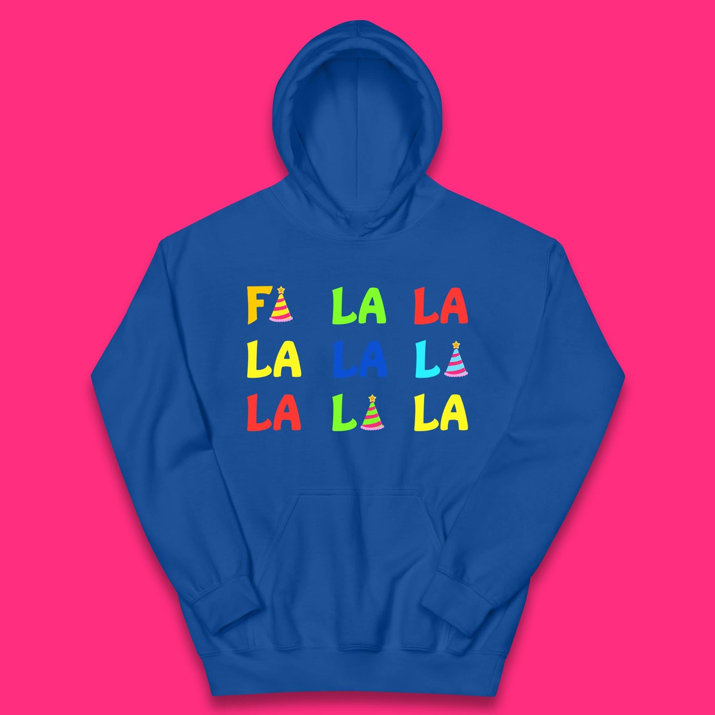 fa la la la christmas song kids hoodie