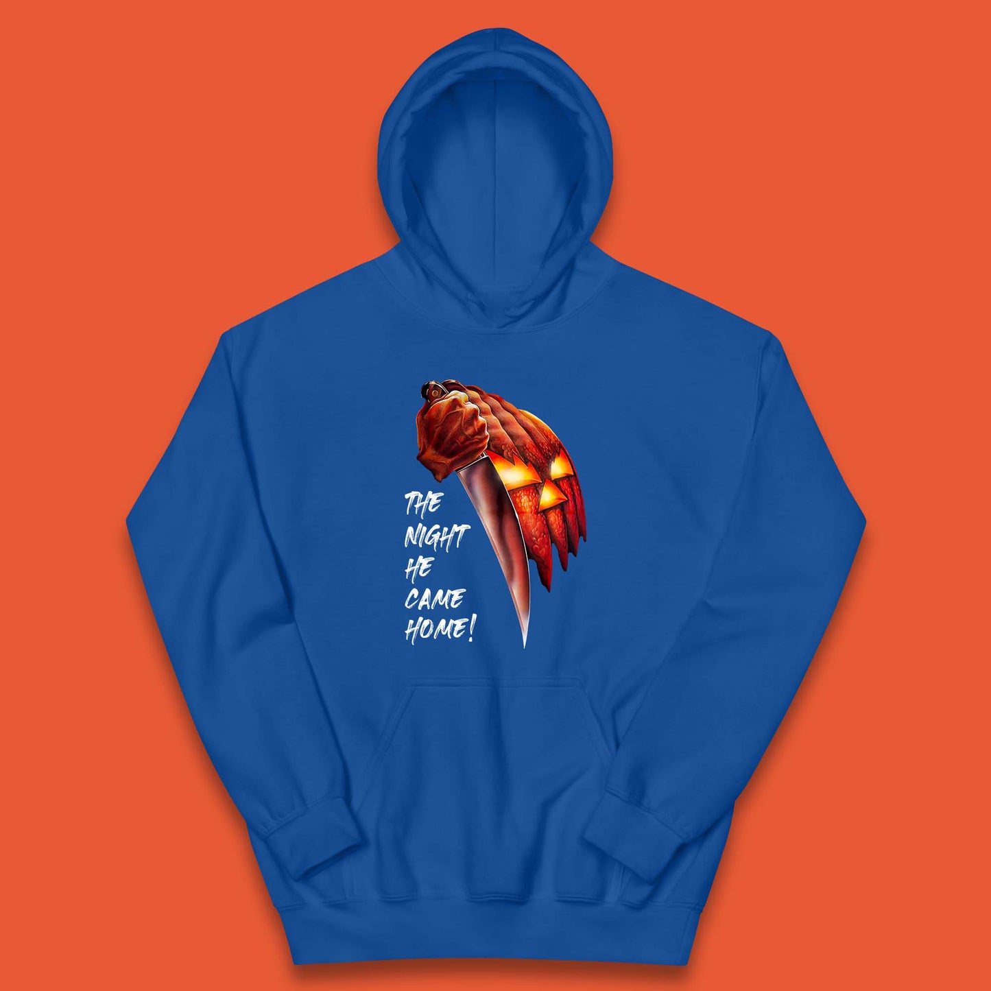 The Night He Came Home Michael Myers Happy Halloween Pumpkin Jack-o'-lantern Kids Hoodie