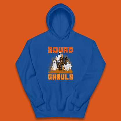 Squad Ghouls Halloween Boo Ghost Horror Scary Haunted House Kids Hoodie