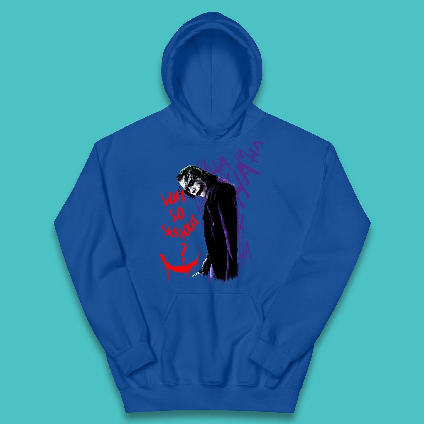 Why So Serious? Haha Joker Funny Evil Joke Movie Villain Comic Book Character Supervillain Kids Hoodie