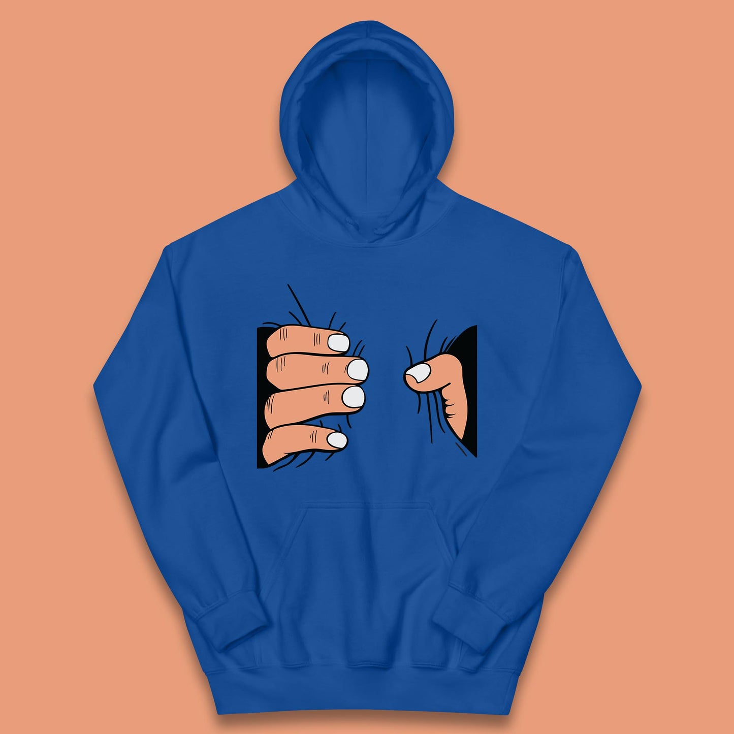 Crushing Handshake Big Hand Squeezing Funny Hand Grabbing Photographic Kids Hoodie
