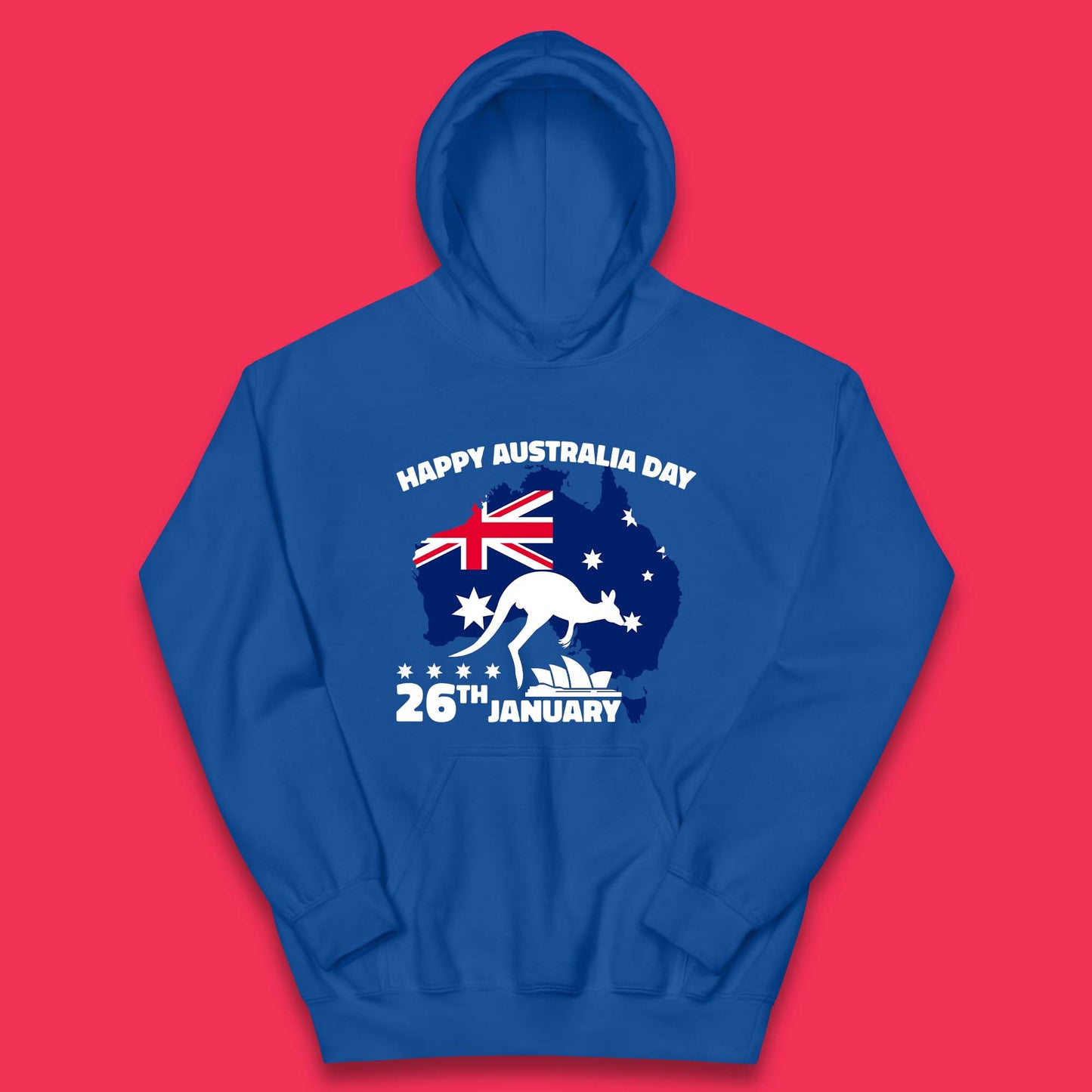 Happy Australia Day 26th January Kids Hoodie