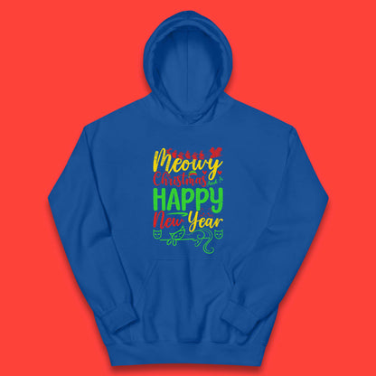 meowy christmas cat hoodie
