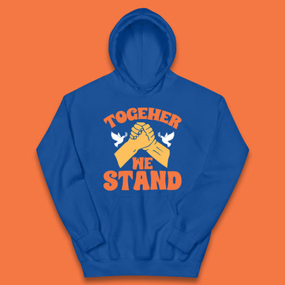 Together We Stand Handshake All Lives Matter Equality Social Justice Kids Hoodie