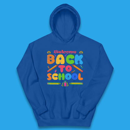 Welcome Back To School Return to the Halls of Learning School Study Gift Kids Hoodie