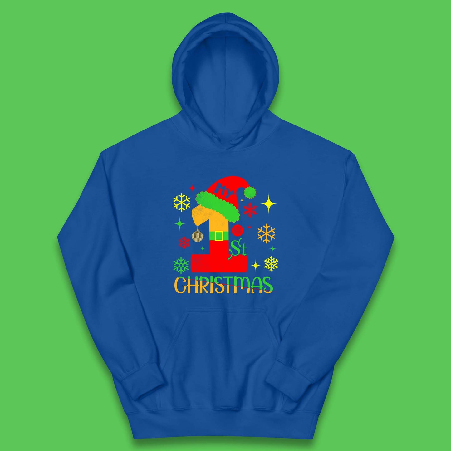 my 1st christmas santa claus costume hoodie