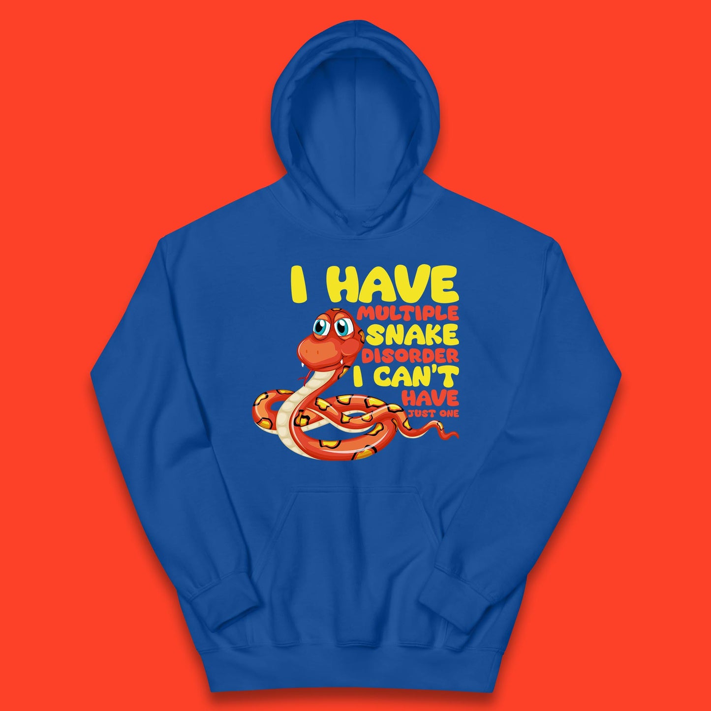 I Have Multiple Snake Disorder I Can't Have Just One Funny Snake Lover Kids Hoodie