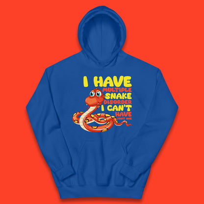 I Have Multiple Snake Disorder I Can't Have Just One Funny Snake Lover Kids Hoodie