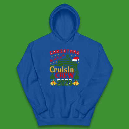 Christmas Cruisin Crew 2023 Xmas Cruise Vacation Cruising Squad Kids Hoodie