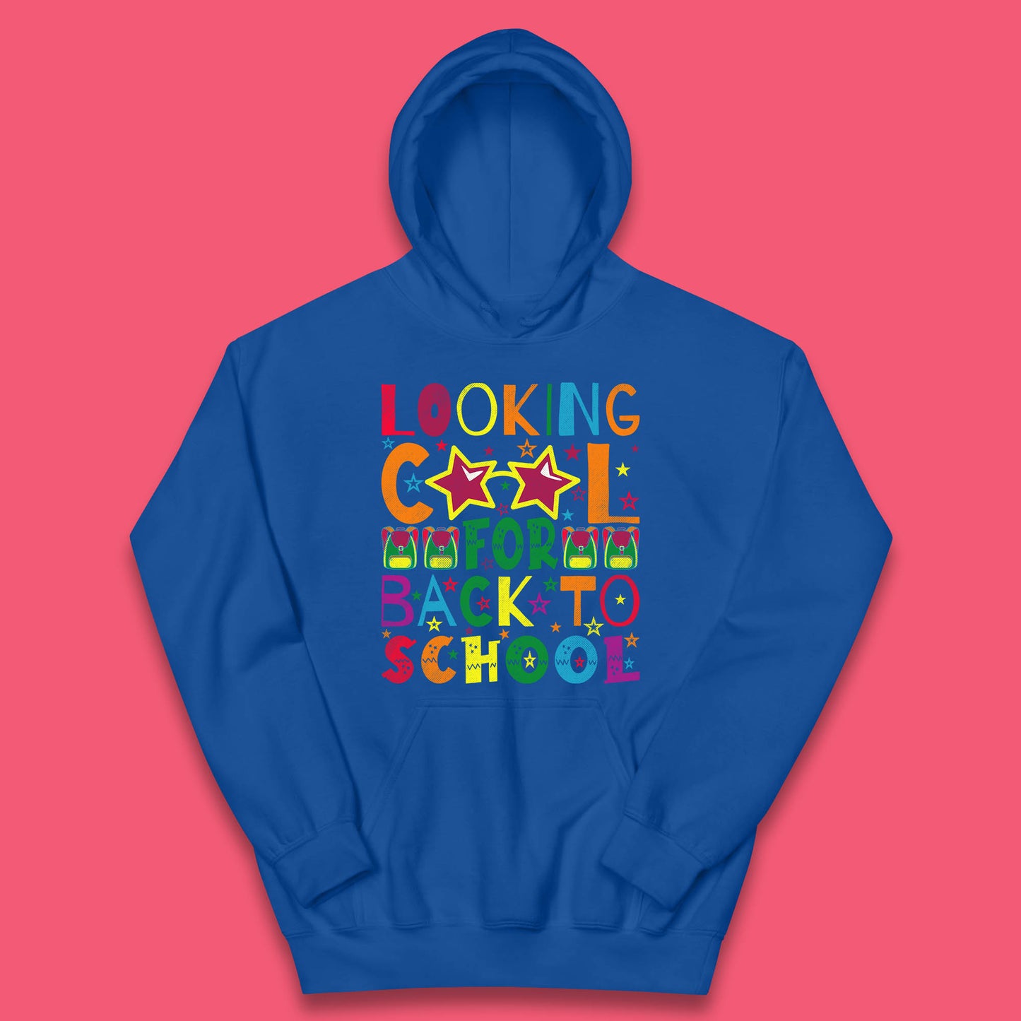 Looking Cool For Back To School First Day Of School Welcome First Day Kids Hoodie