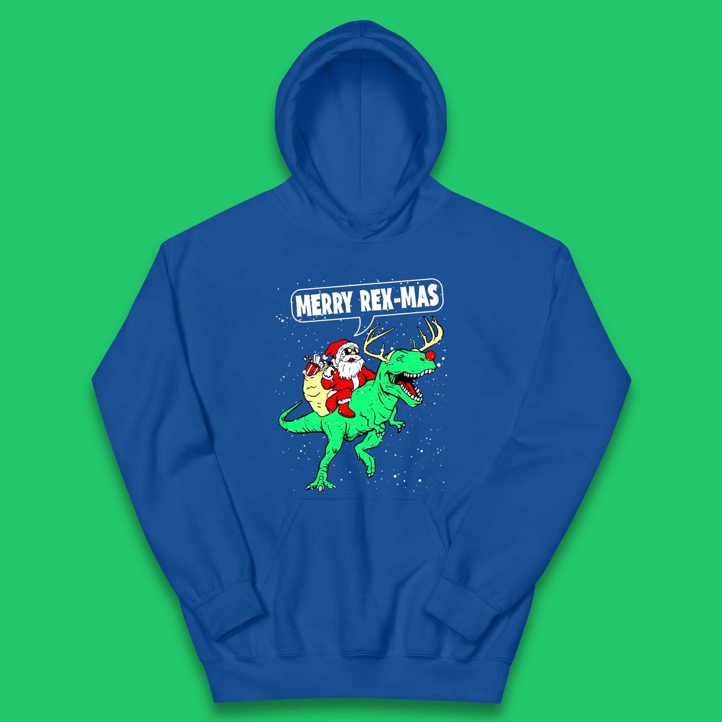 Merry Rex-Mas Christmas Kids Hoodie