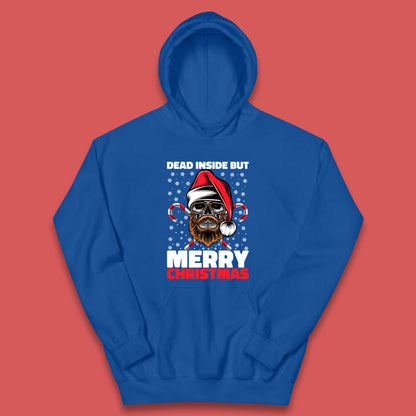 hipster skull christmas hoodie