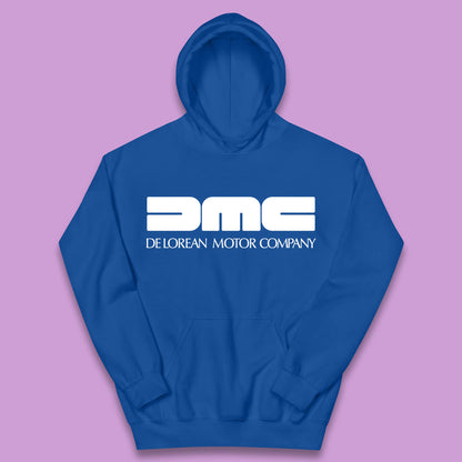 DeLorean Motor Company (DMC) Vintage Logo Back To The Future Kids Hoodie