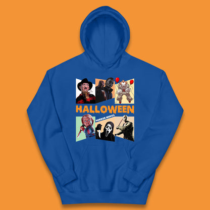 Halloween Horror Nights Horror Movie Characters Halloween Villians Serial Killers Kids Hoodie