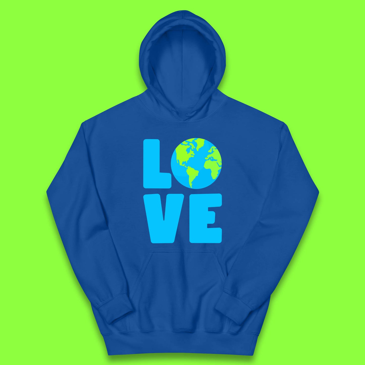 Love Earth Day Environmental Climate Change Save The Planet Kids Hoodie