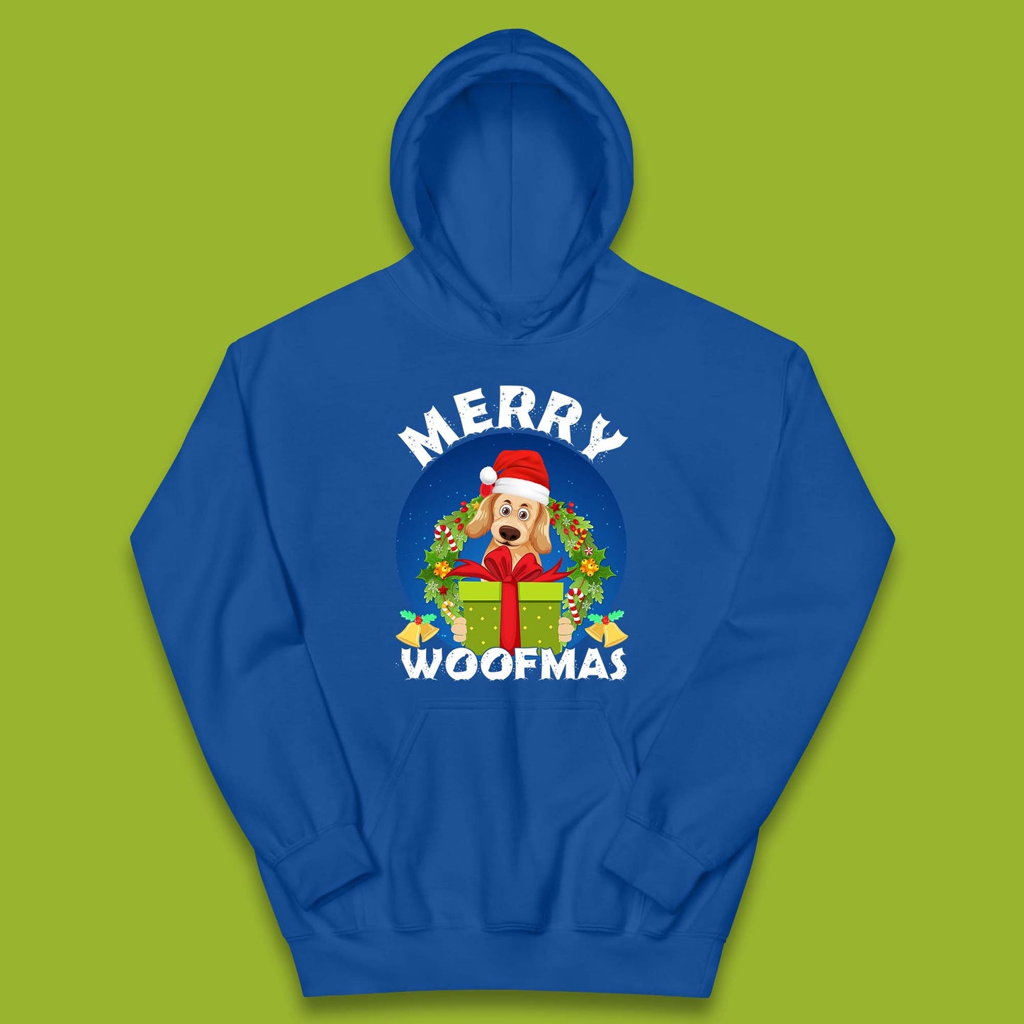 merry woofmas christmas golden retriever dog hoodie