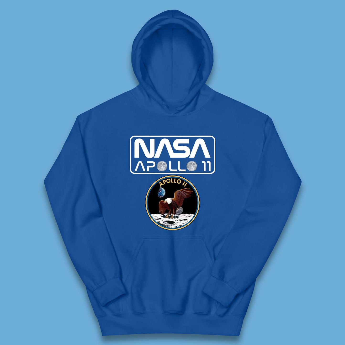 Nasa Apollo 11 First Lunar Landing Moon Rocket Astronomy Kids Hoodie
