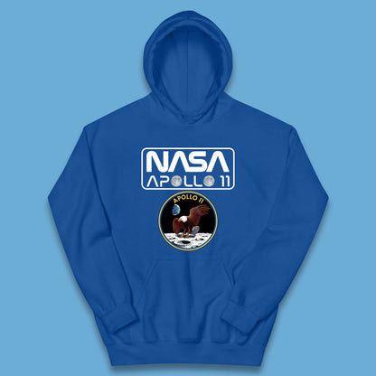 Nasa Apollo 11 First Lunar Landing Moon Rocket Astronomy Kids Hoodie