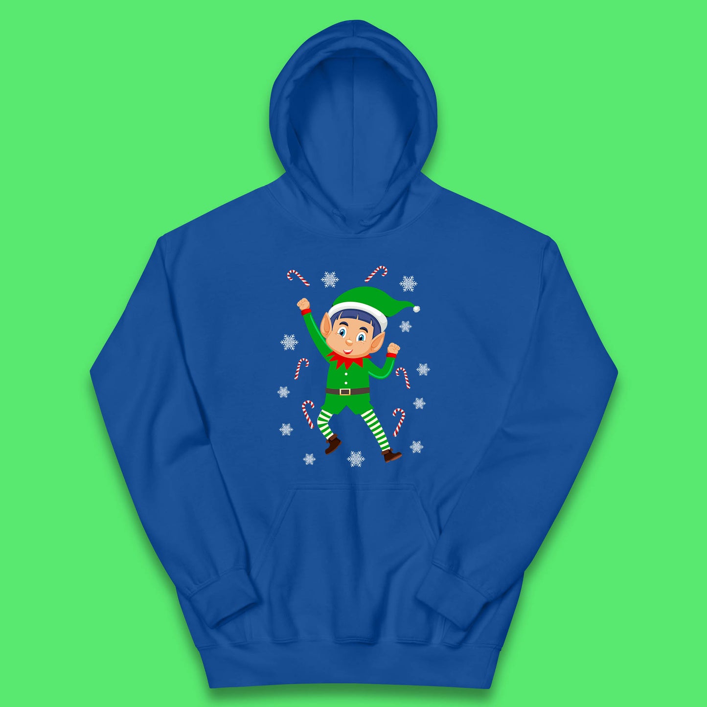 christmas elf cartoon hoodie