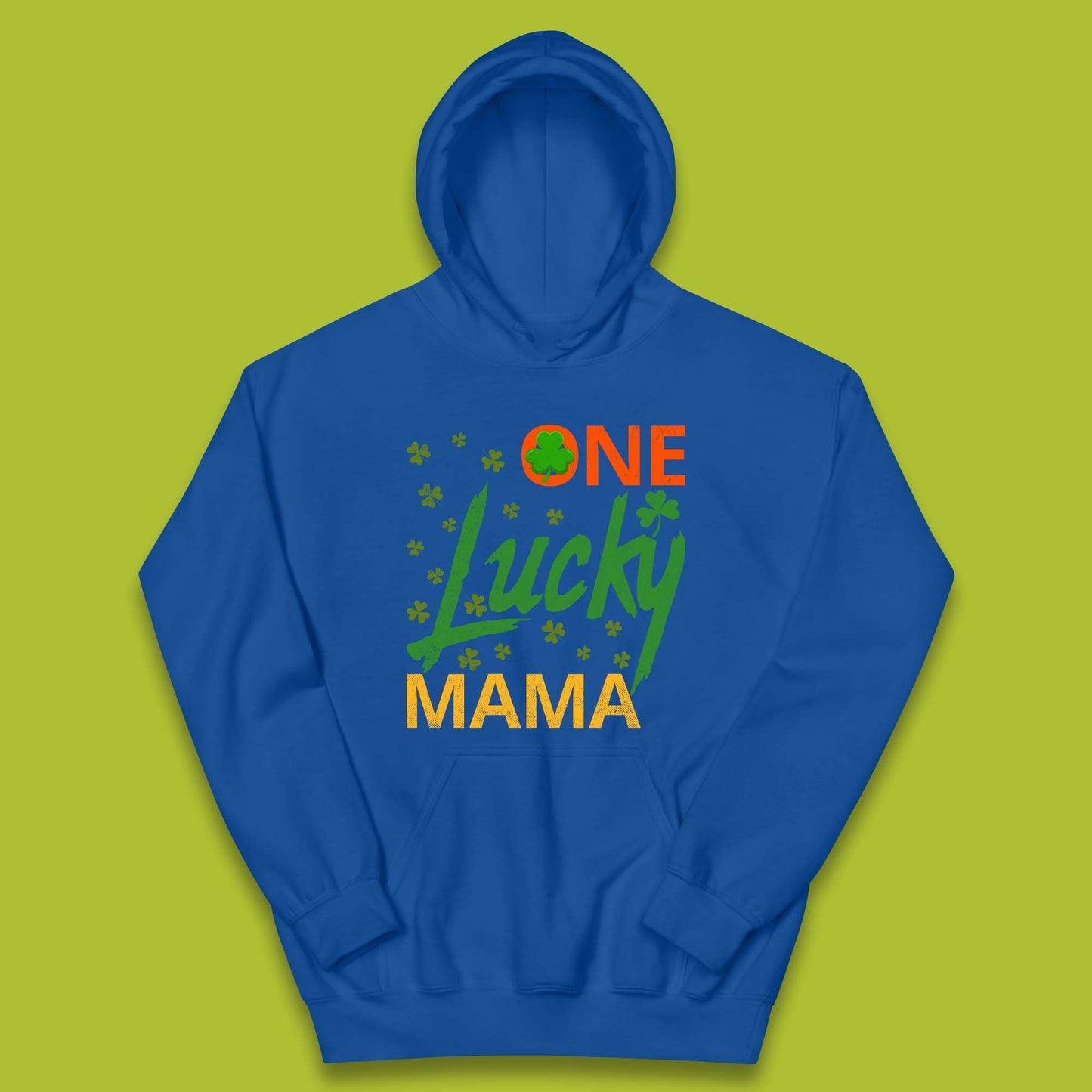 One Lucky Mama Patrick's Day Kids Hoodie