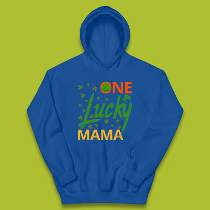 One Lucky Mama Patrick's Day Kids Hoodie
