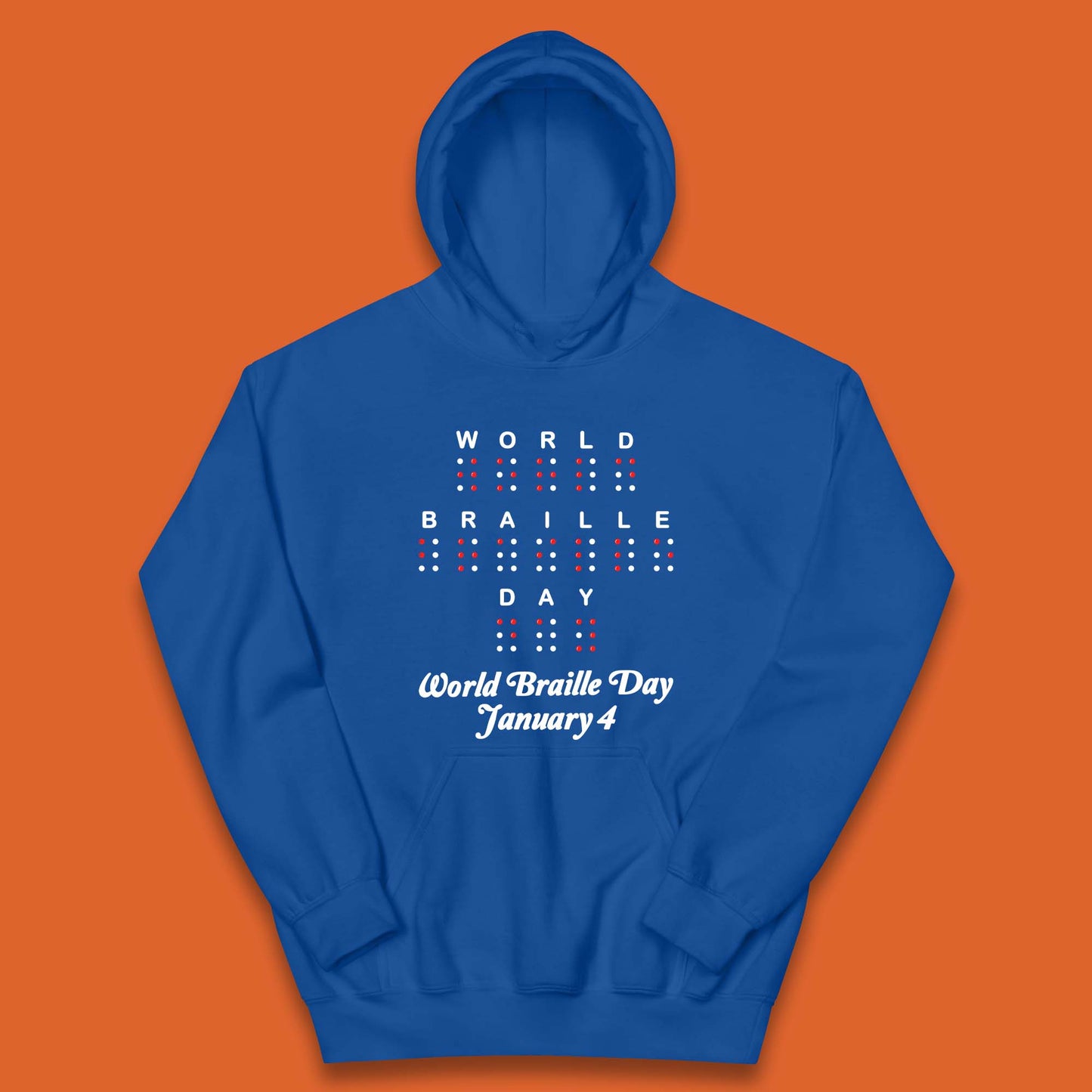 World Braille Day Kids Hoodie