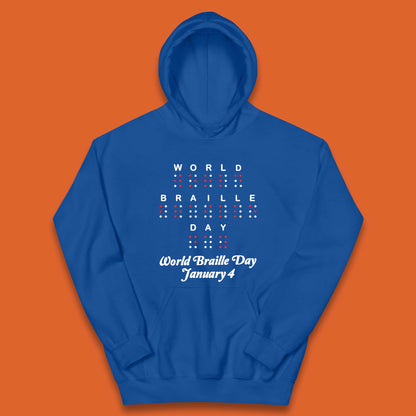 World Braille Day Kids Hoodie