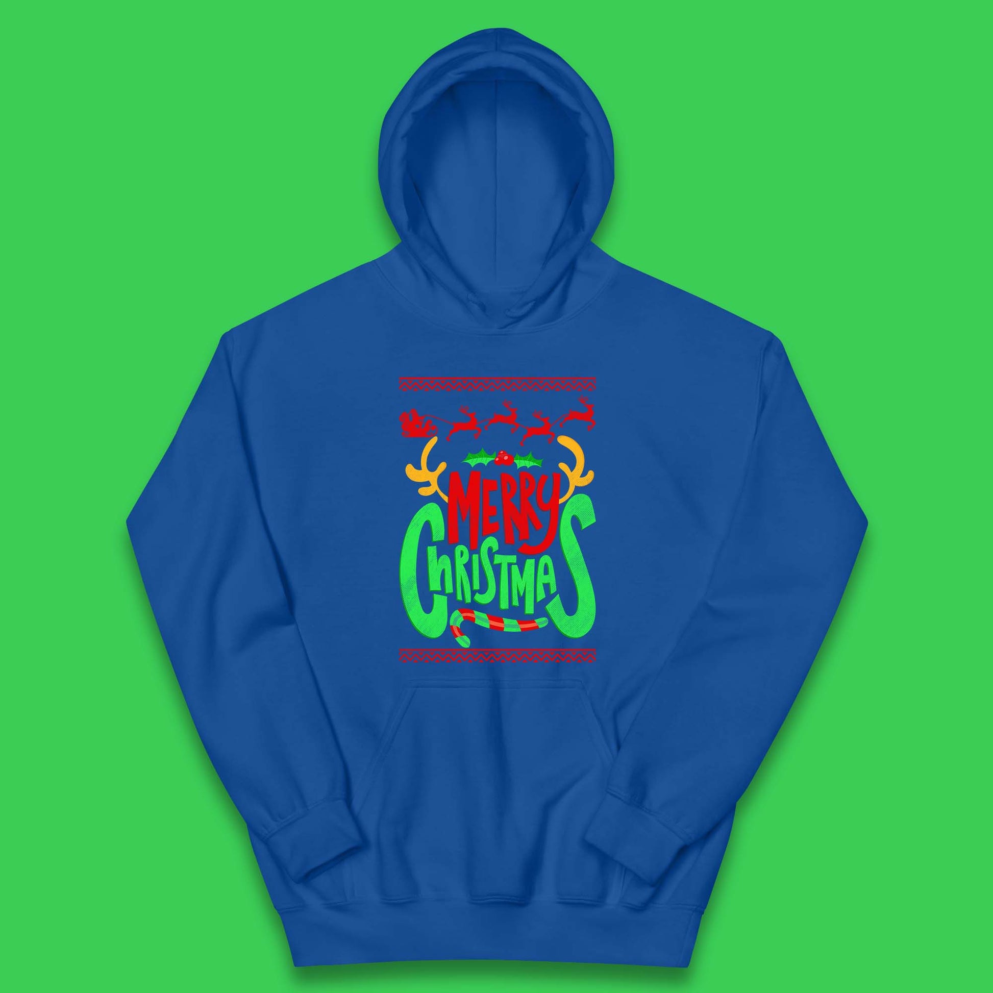 christmas reindeer antlers hoodie