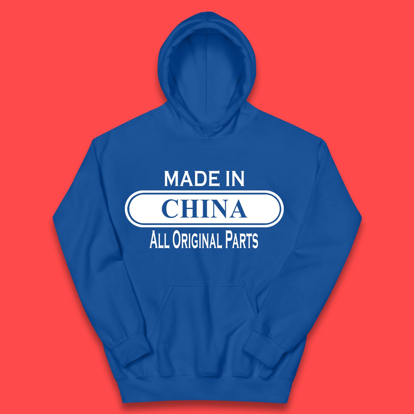 Made In China All Original Parts Vintage Retro Birthday Chinatown City of Westminster, London Gift Kids Hoodie