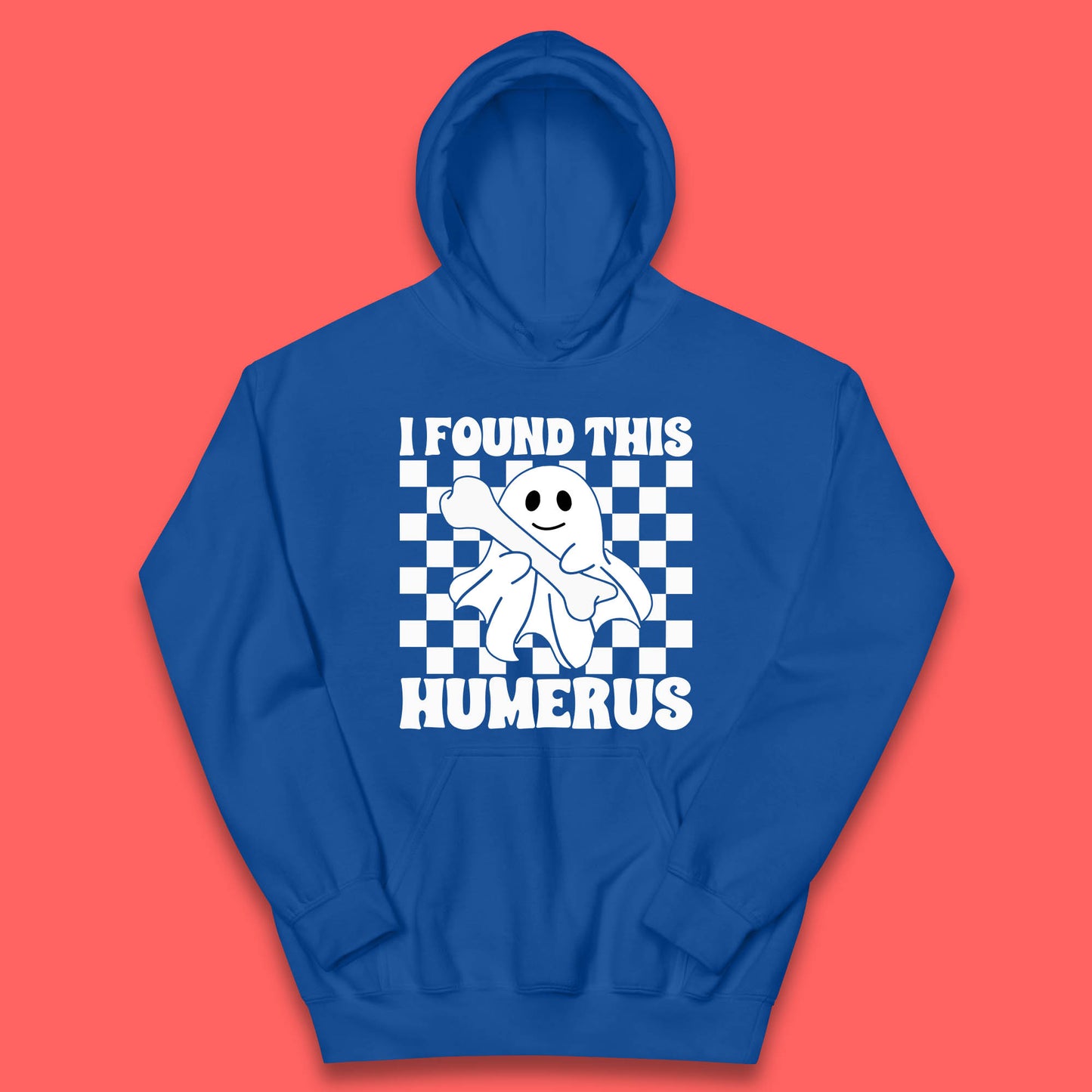 I Found This Humerus Halloween Bone Joke Funny Ghost Halloween Costume Kids Hoodie
