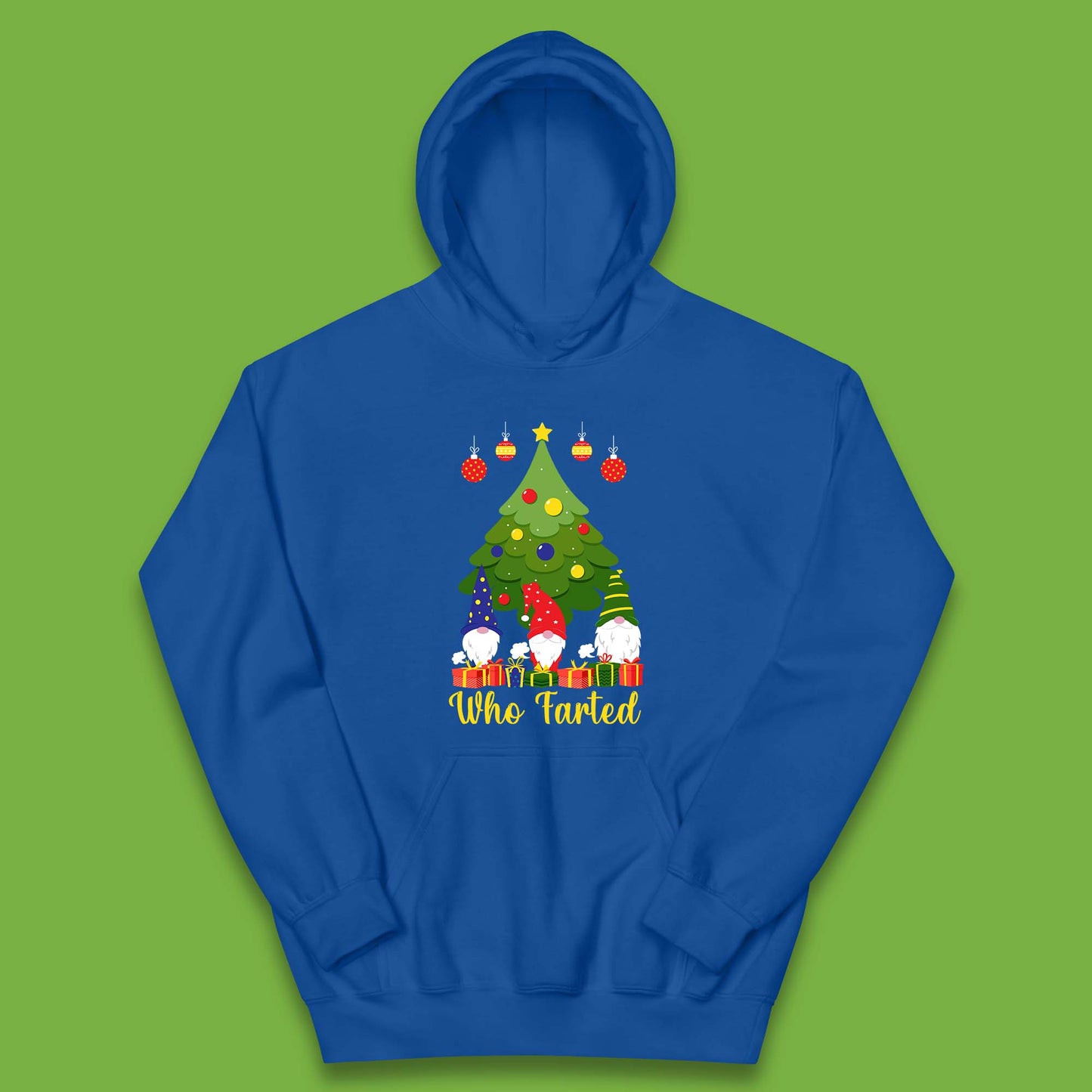 who farted christmas gnomes funny hoodie