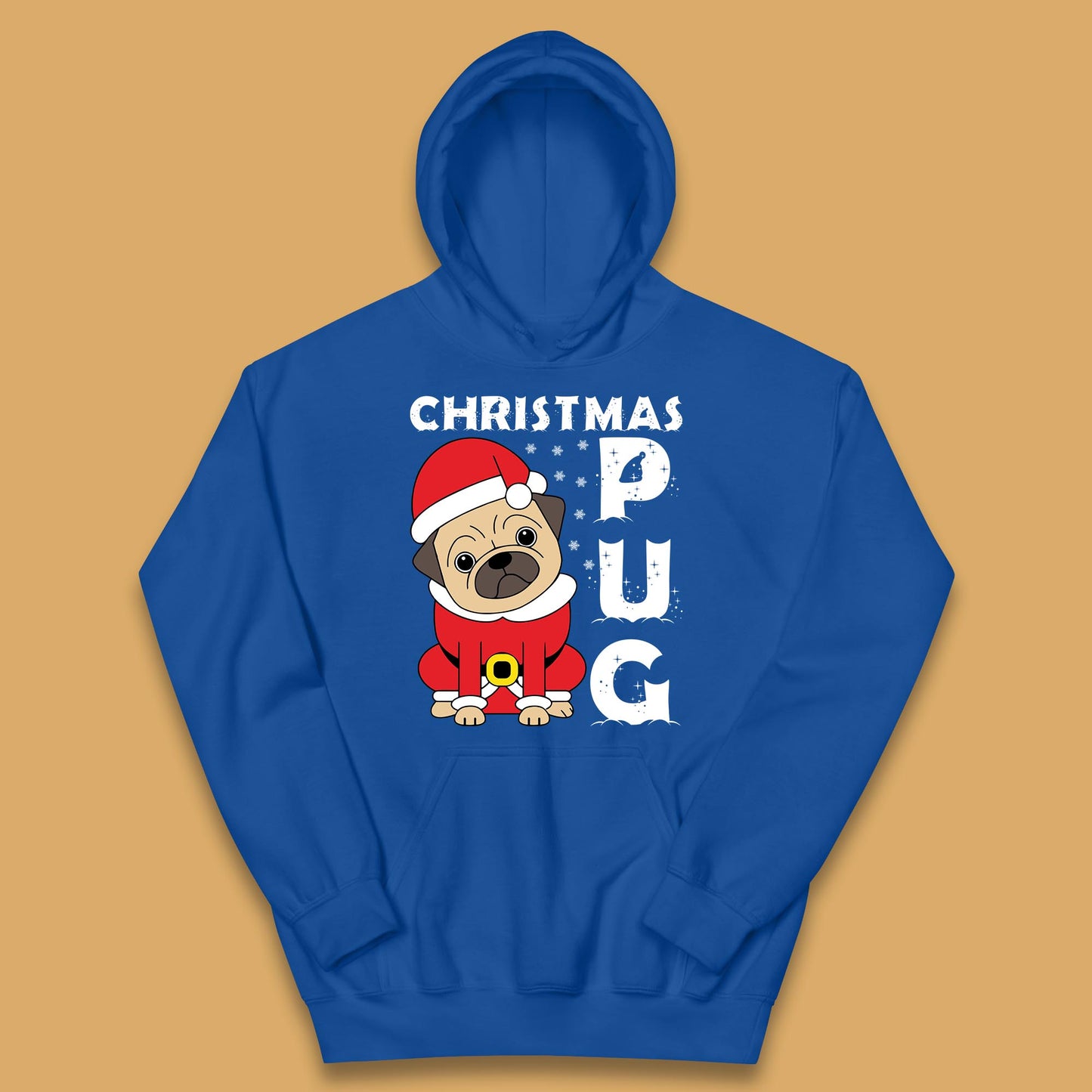 christmas pug dog hoodie