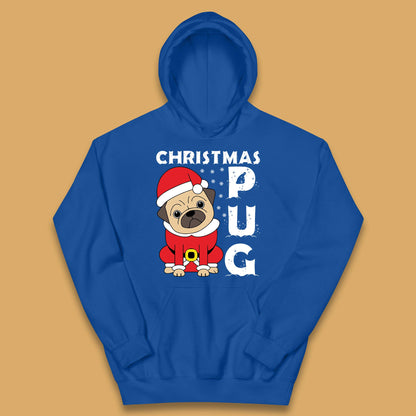 christmas pug dog hoodie