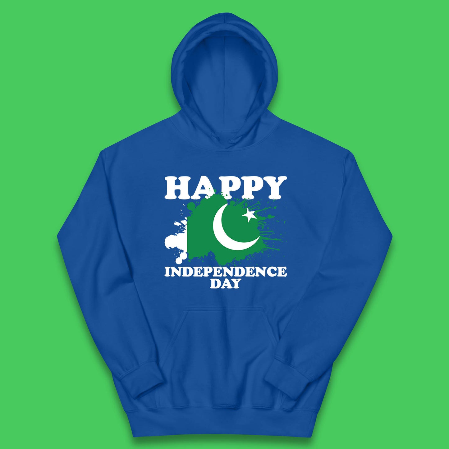 Happy Independence Day Pakistan 14th August Patriotic Pakistani Flag Kids Hoodie
