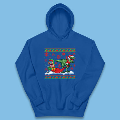 santa & elf costume hoodie