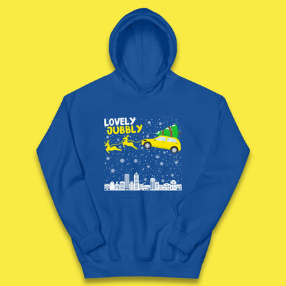 Lovely Jubbly Car Christmas Kids Hoodie