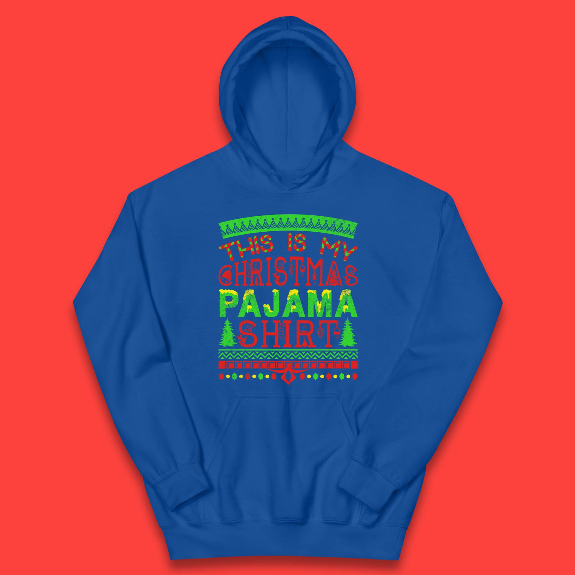 this is my christmas pajama shirt hoodie