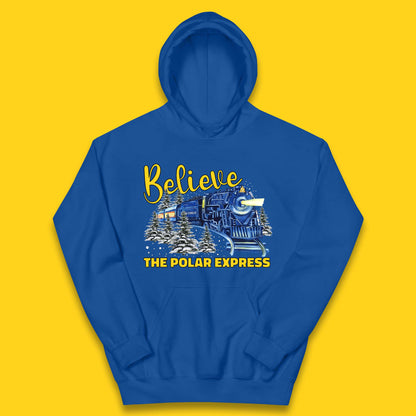 Believe The Polar Express Christmas Train Kids Hoodie