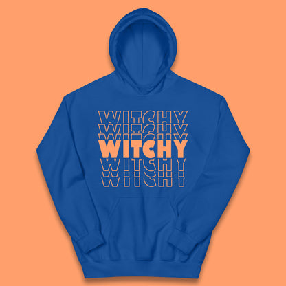 Witchy Halloween Witches Spooky Witch Vibes Witchy Aesthetic Halloween Party Kids Hoodie