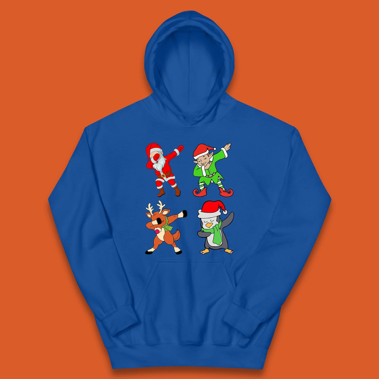 santa claus & friends dabbing hoodie
