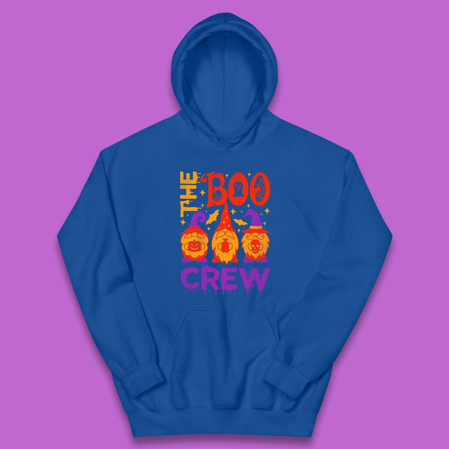 The Boo Crew Halloween Gnomes Squad Horror Scary Spooky Matching Costume Kids Hoodie