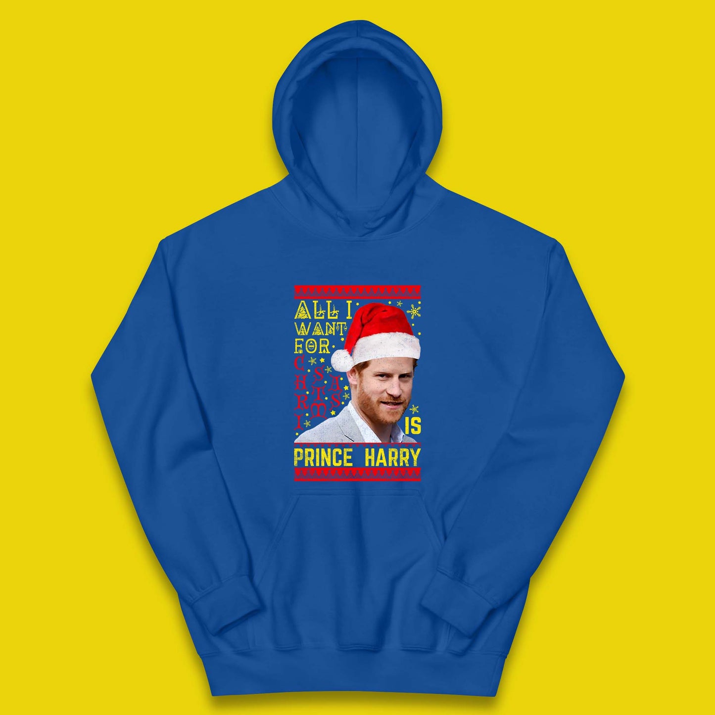 Prince Harry Christmas Kids Hoodie