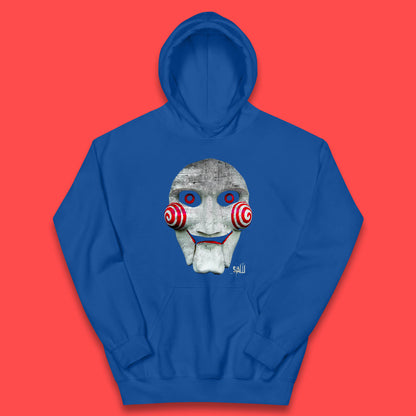 Vintage Saw Jigsaw Halloween Horror Movie Character Halloween Killer Kids Hoodie